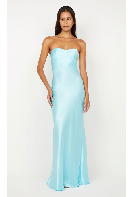 CINDER STRAPLESS MAXI DRESS (TURQUOISE)