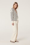 CASHWOOL CARDIGAN (NAVY STRIPE)