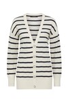 CASHWOOL CARDIGAN (NAVY STRIPE)