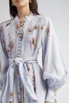 HYPNOTIC BUTTONED MINI DRESS (LILAC POPPY)