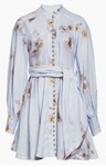 HYPNOTIC BUTTONED MINI DRESS (LILAC POPPY)