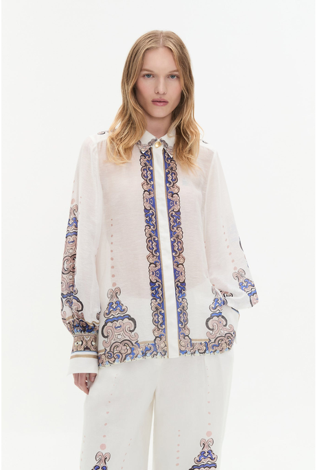 CARTA BLOUSE (PAINTERLY BORDER)