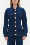 GIANNA DENIM SHIRT (DARK CLASSIC WASH)