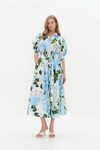 MANIFEST MIDI DRESS (BLUE HYDRANGEA)
