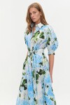 MANIFEST MIDI DRESS (BLUE HYDRANGEA)