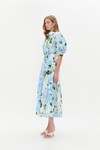 MANIFEST MIDI DRESS (BLUE HYDRANGEA)