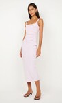 AVELINE TUCK MIDI DRESS (BALLET PINK)