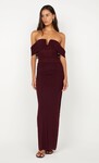 POPPY GATHERED MAXI DRESS (PLUM)