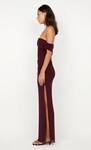 POPPY GATHERED MAXI DRESS (PLUM)